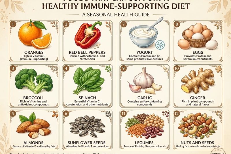 foods that can support a healthy immune-supporting diet